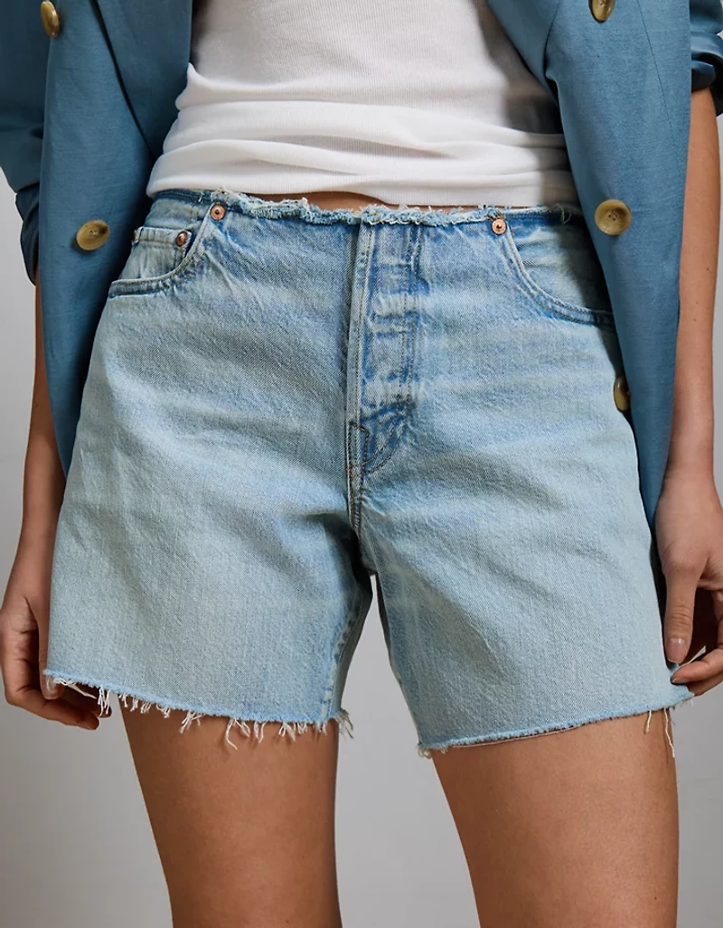 AE77 Premium Classic Long Denim Short