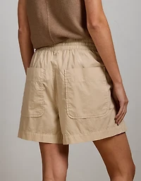 AE77 Premium Pull-On Poplin Short