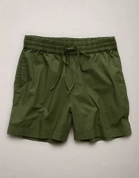 AE77 Premium Pull-On Poplin Short