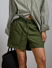 AE77 Premium Pull-On Poplin Short