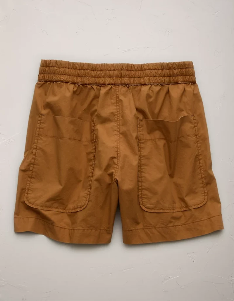 Short à ceinture élastique en popeline haut de gamme AE77