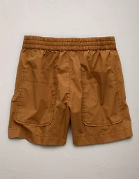 Short à ceinture élastique en popeline haut de gamme AE77