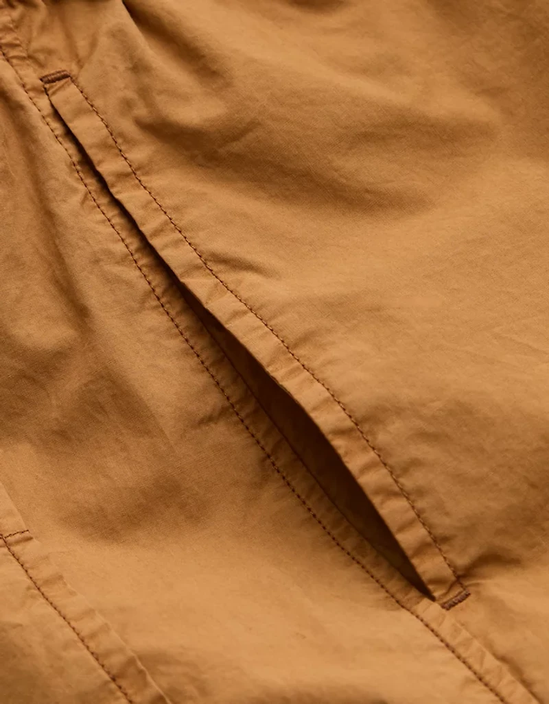 Short à ceinture élastique en popeline haut de gamme AE77