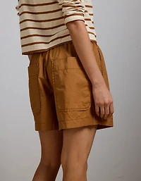 Short à ceinture élastique en popeline haut de gamme AE77