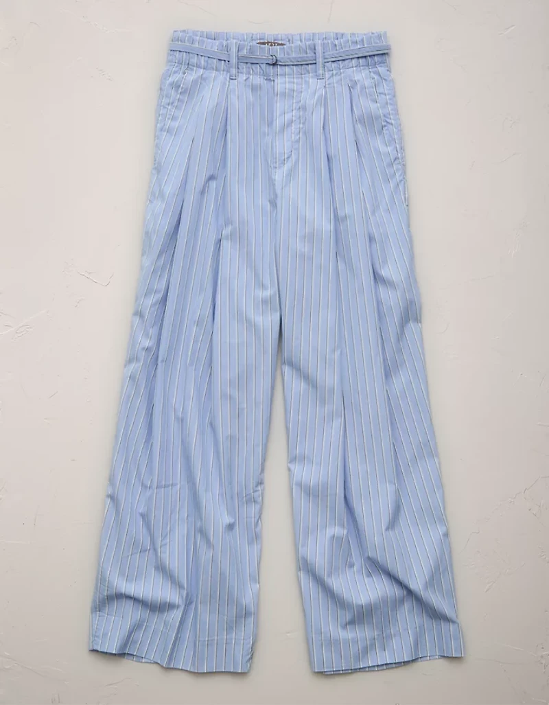 AE77 Premium Striped Wide Trouser