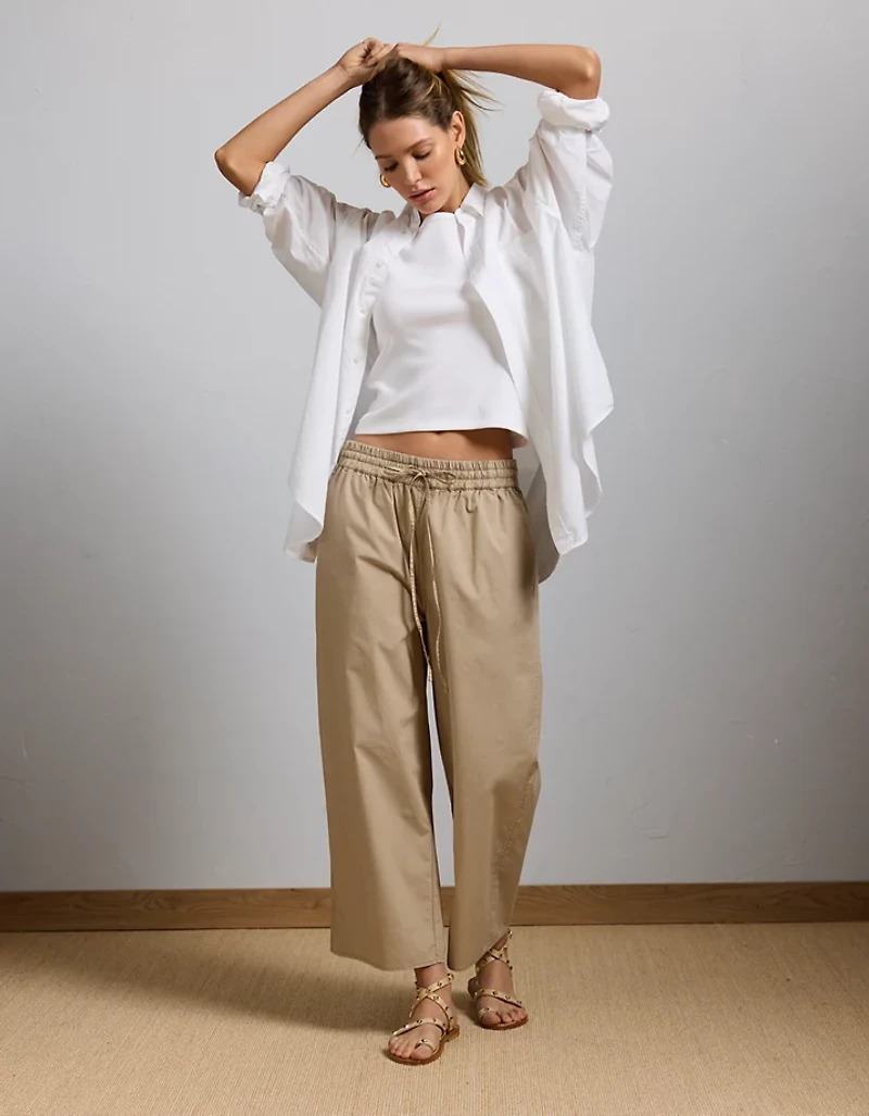 AE77 Premium Pull-On Poplin Pant