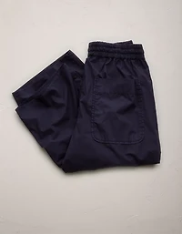 Pantalon à ceinture élastique en popeline haut de gamme AE77