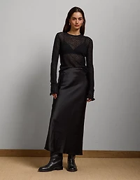 AE77 Premium Satin Slip Skirt