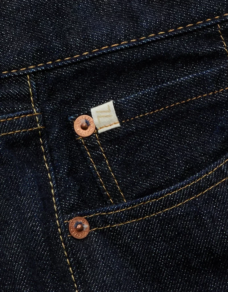 AE77 Premium Wide Crop Cuff Jean