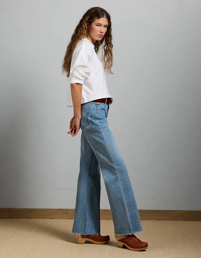 Jean évasé rétro haut de gamme AE77