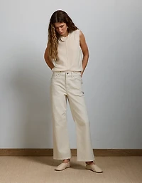 AE77 Premium Bootcut Crop Jean