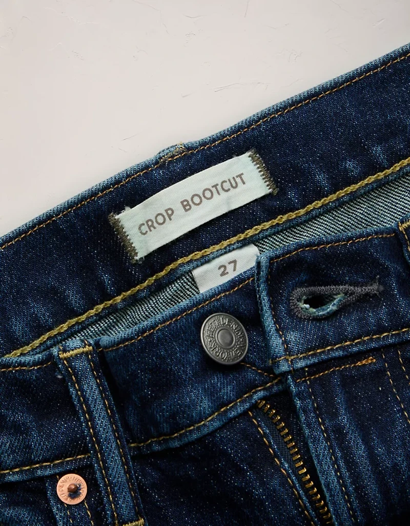 AE77 Premium Bootcut Crop Jean