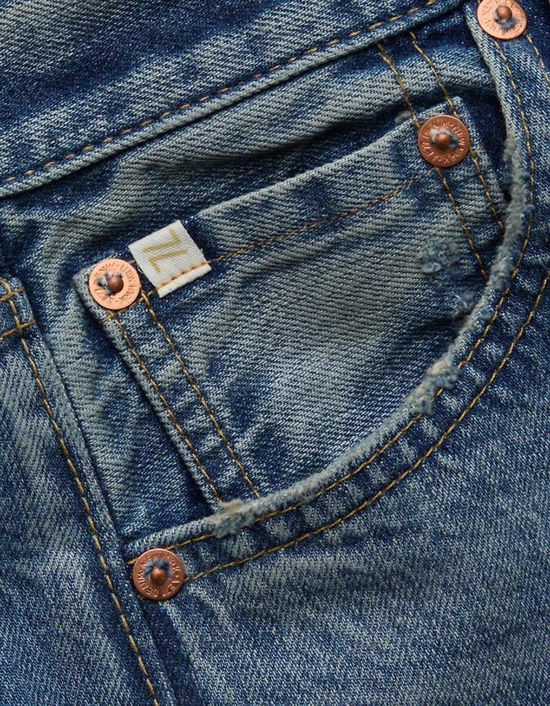 Jean court à revers larges haut de gamme AE77