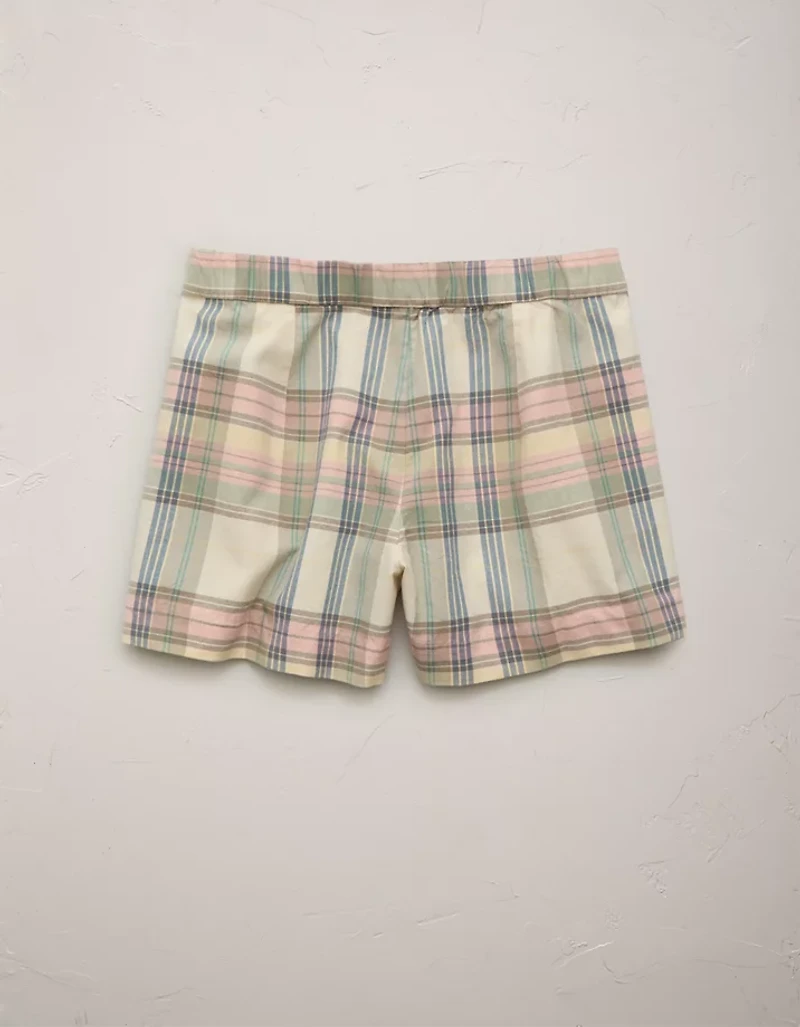 AE77 Super High-Waisted Madras Short