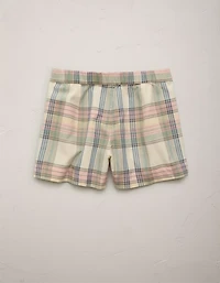 AE77 Super High-Waisted Madras Short