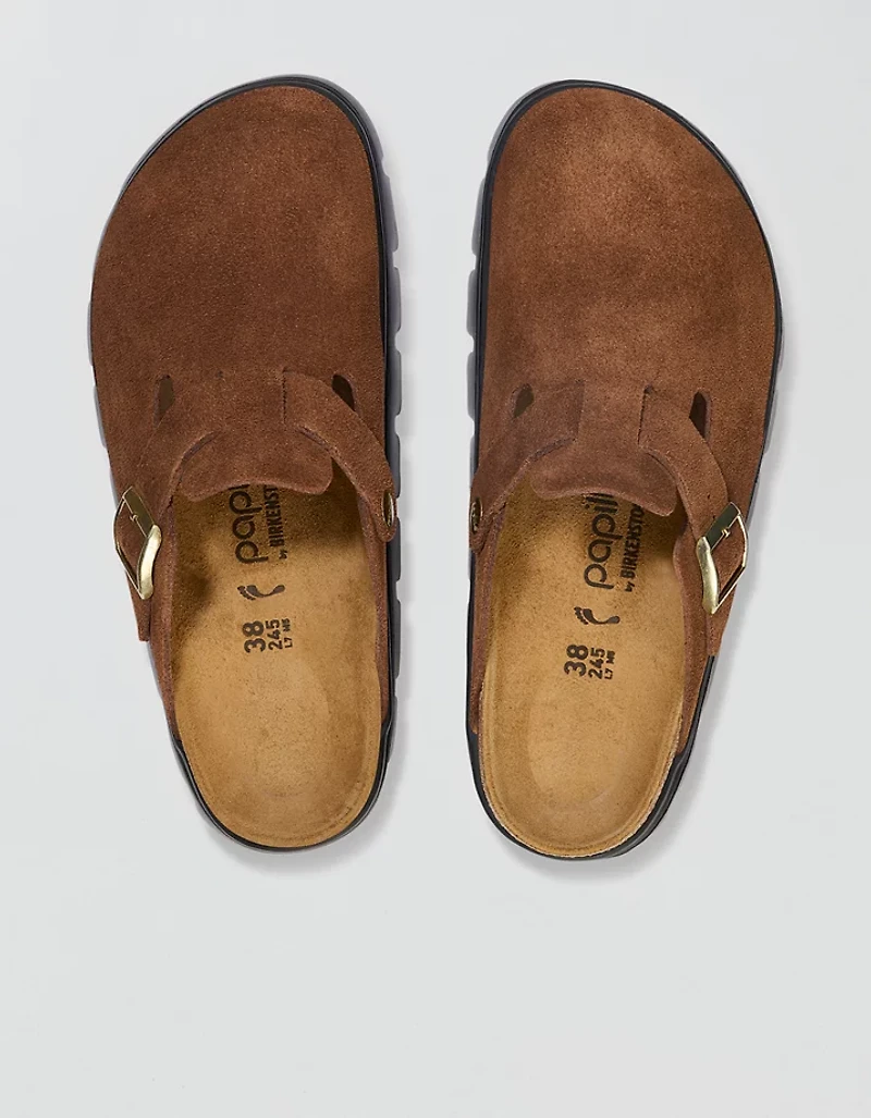 Birkenstock Boston Chunky Suede Clog