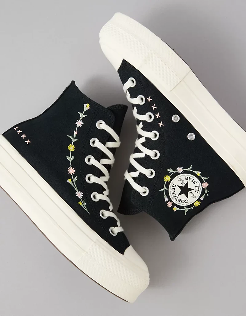 Converse Chuck Taylor All Star Embroidered Flowers High-Top Sneaker