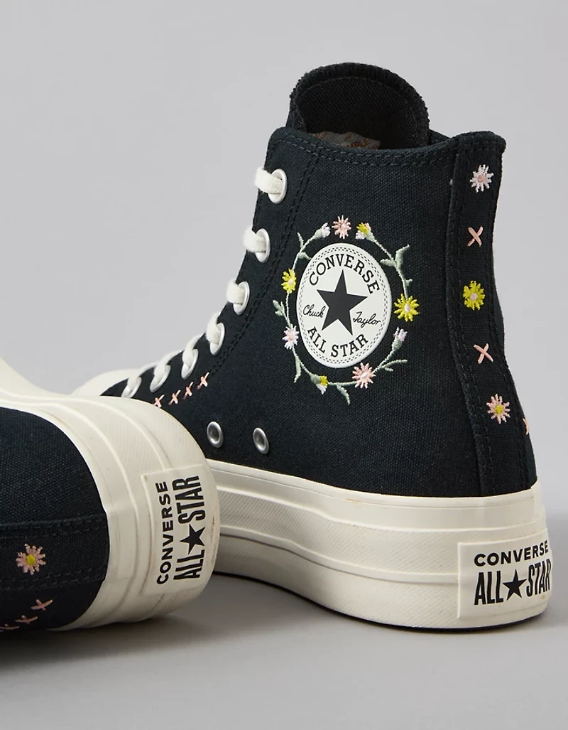 Converse Chuck Taylor All Star Embroidered Flowers High-Top Sneaker