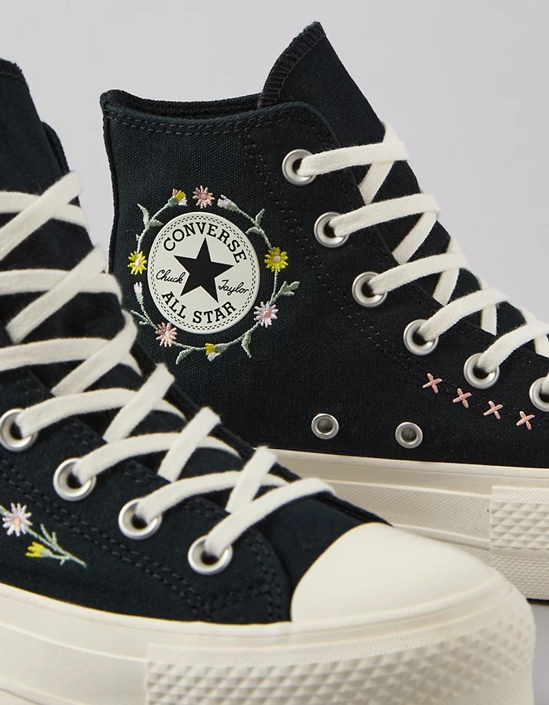 Converse Chuck Taylor All Star Embroidered Flowers High-Top Sneaker