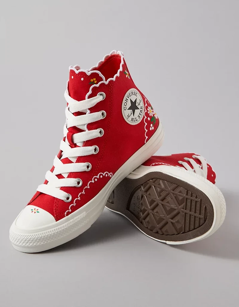 Converse Chuck Taylor All Star Embroidered Flowers High-Top Sneaker
