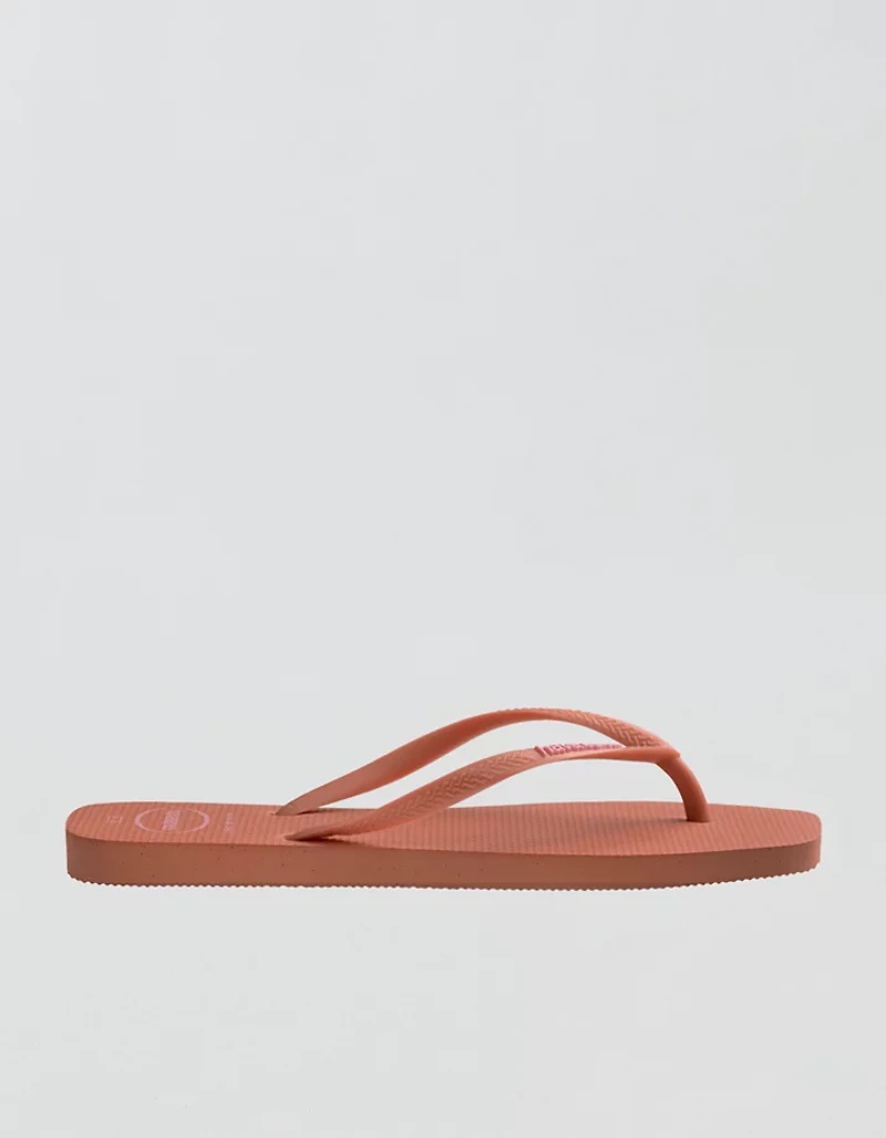 Havaianas Women's Slim Square Logo Pop Up Flip Flops