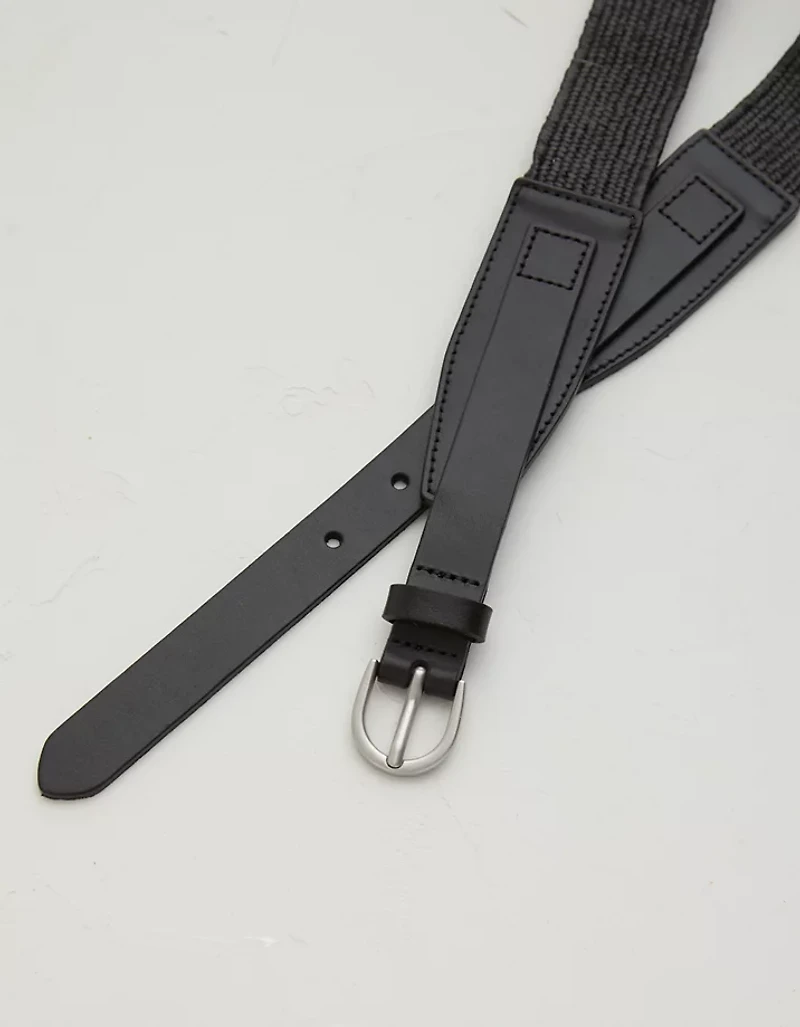AE77 Premium Raffia Leather Belt