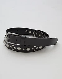 Ceinture en cuir cloutée haut de gamme AE77