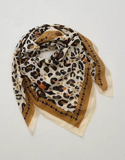 Maison Lecomte Large Léo Camel Pareo Scarf