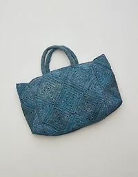 Zanatany Concepts Nico Raffia Tote Bag