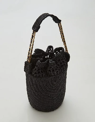 Zanatany Concepts Buckety Raffia Bag