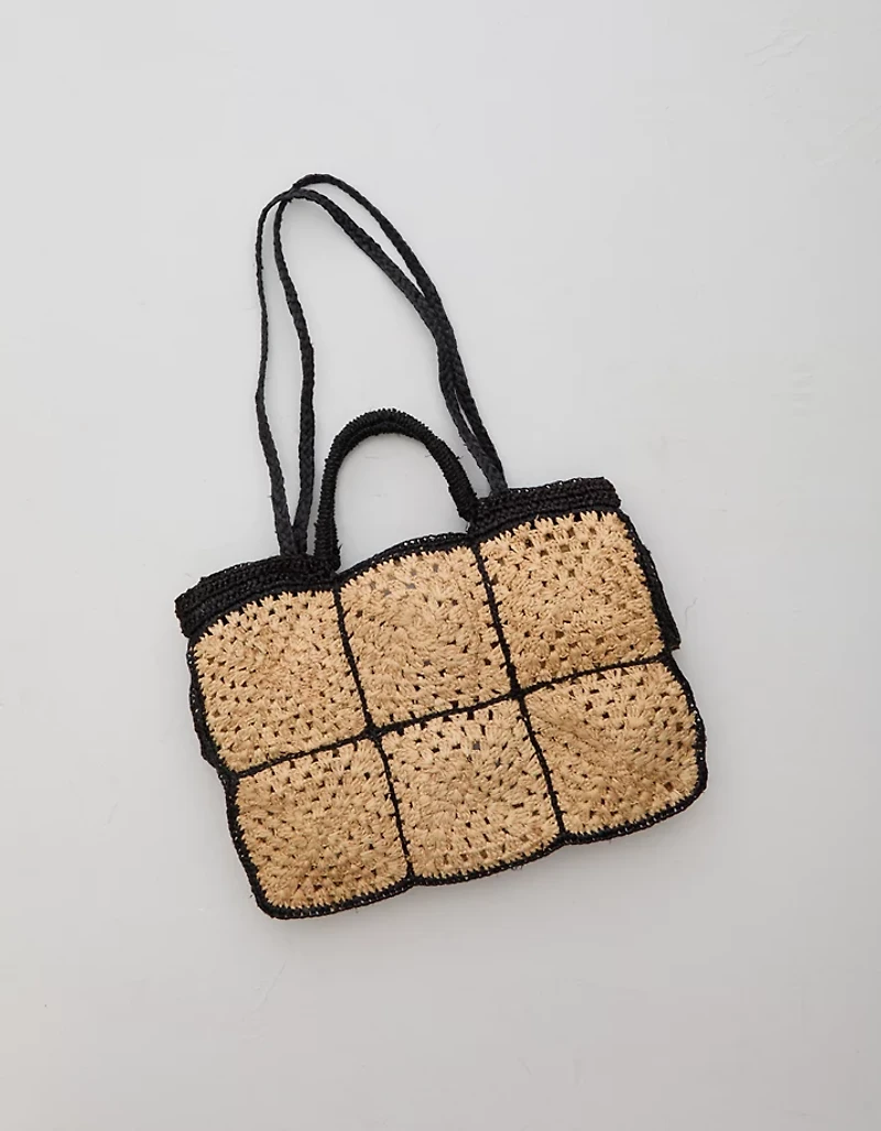 Zanatany Concepts Carrey Raffia Tote Bag