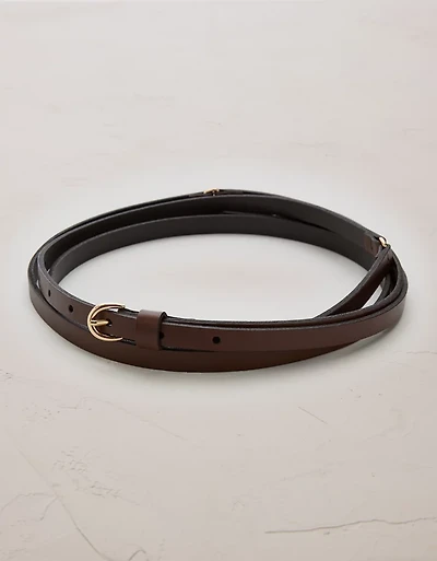 Ceinture en cuir double à enrouler AE77