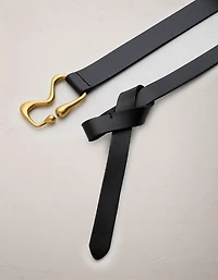 AE77 Leather Hook Belt