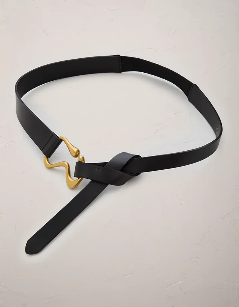 AE77 Leather Hook Belt