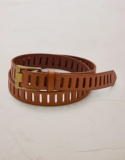 AE77 Perforated Leather Belt