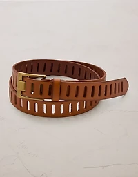 AE77 Perforated Leather Belt
