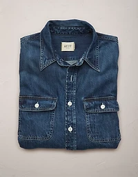 Chemise de travail en denim haut gamme AE77