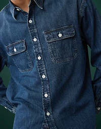 Chemise de travail en denim haut gamme AE77