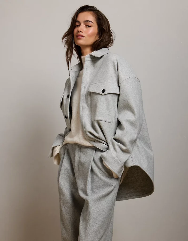 AE77 Oversized Shacket