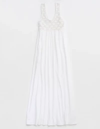Aerie Crochet Maxi Dress