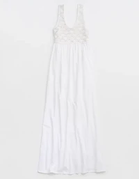Aerie Crochet Maxi Dress