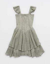 Aerie Plaid Handkerchief Mini Dress