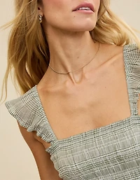 Aerie Plaid Handkerchief Mini Dress