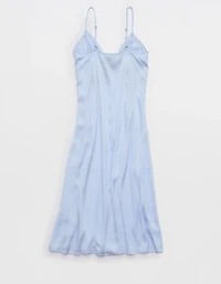 Aerie Satin Midi Dress