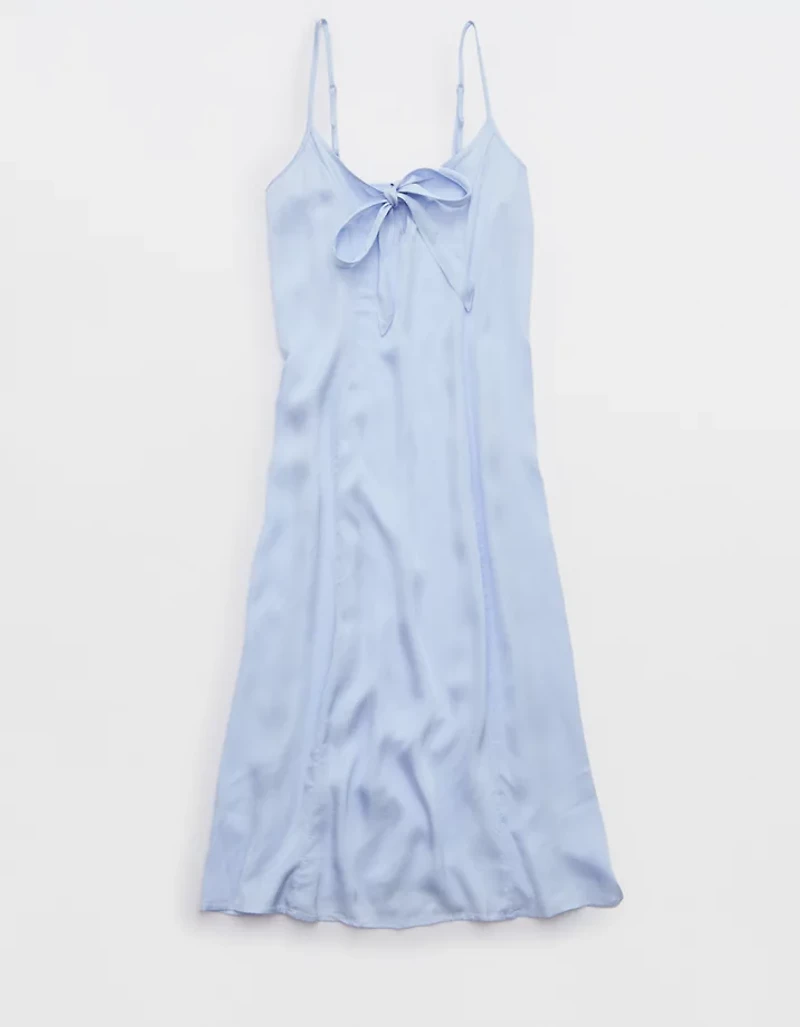 Aerie Satin Midi Dress