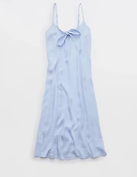 Aerie Satin Midi Dress
