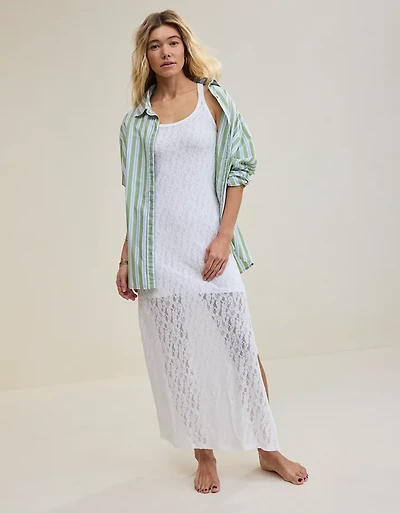 Aerie Vintage Lace Maxi Dress