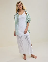 Aerie Vintage Lace Maxi Dress
