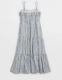 Aerie Striped Tiered Maxi Dress
