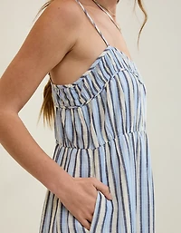 Aerie Striped Tiered Maxi Dress